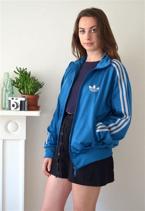 90s Vintage Adidas Minimal Blue Track Jacket Ica Vintage Asos