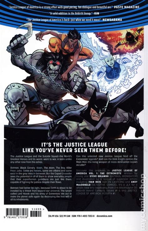 Justice League Of America Tpb Dc Universe Rebirth Comic Books