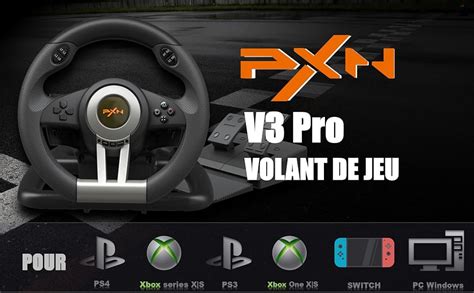 Pxn V Pro Volant Avec P Dales Pc Retour De Vibratoire Palettes