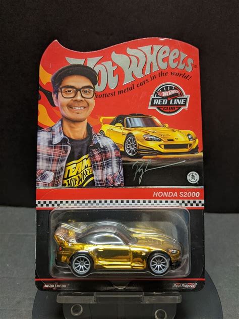 Hot Wheels Rlc Honda S Gold Ryu Asada Real Riders Red Line Club