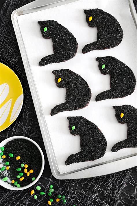 Black Cat Cookies For Halloween Sprinkle Bakes