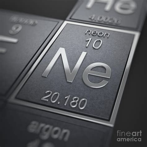 neon chemical element photograph  science picture  pixels