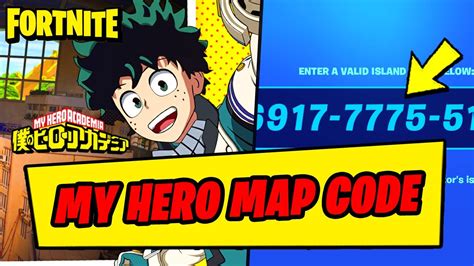 My Hero Academia Map Code Hero Training Gym Fortnite Youtube