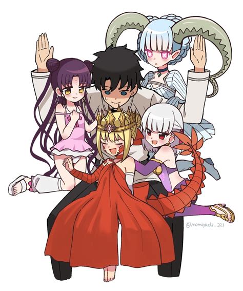 Fujimaru Ritsuka Nero Claudius Kama Sessyoin Kiara Kama And 6 More