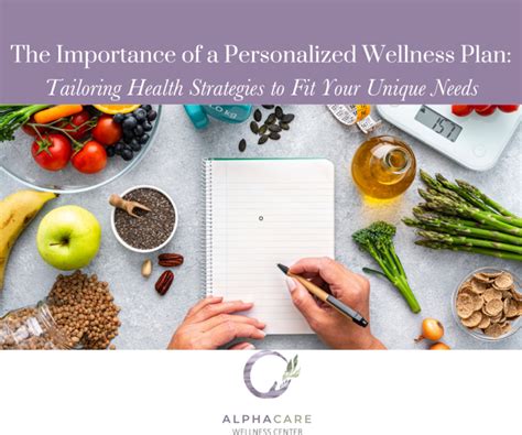 The Importance of a Personalized Wellness Plan:Tailoring Health ... 