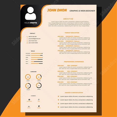 cv resume company work professional word template  google docs