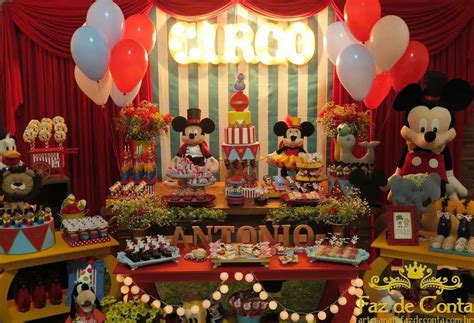 Festa Do Circo Do Mickey - Festa Circo do Mickey | Decoração festa circo, Festa tema circo, Circo ...