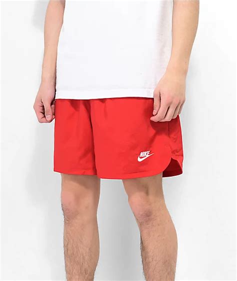 Nike Sportswear Club Red Woven Flow Shorts