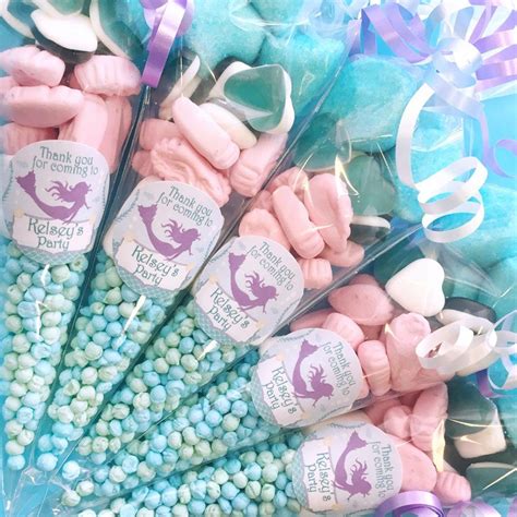 Personalised Mermaid Under The Sea Sweet Cones Fabulous Partyware