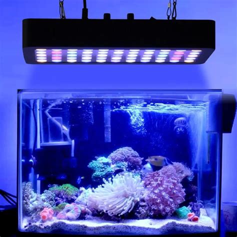 Dimmable 165w Full Spectrum LED Aquarium Lamp Best for Fish Tanks Marine Coral Reef Plants ...