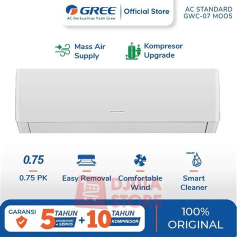 Jual Gree Ac Standard Ac Pk Gwc Moo Putih Unit Indoor