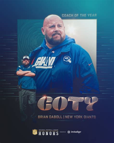 Nfl On Twitter Giants Head Coach Brian Daboll Wins Coach Of The