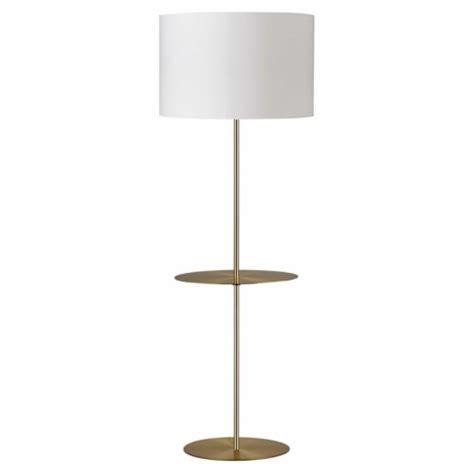 Dainolite Metal Transitional 1 Light Tablero Aged Brass Floor Lamp 1