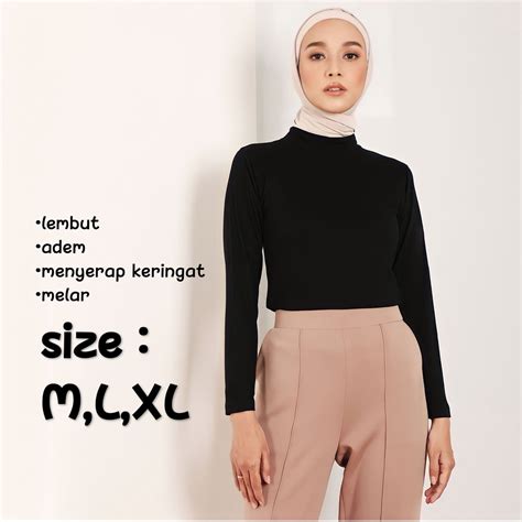 Jual Manset Baju Inner Polos Lengan Panjang Bahan Spandek Rayon Premium