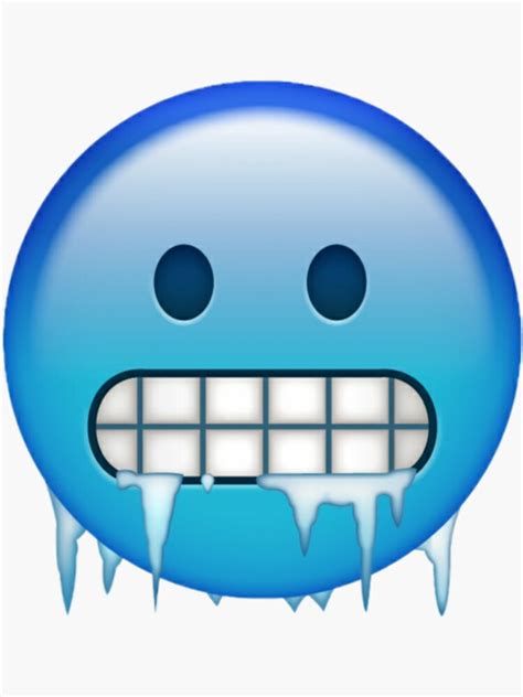 Ice Emoji Sticker For Sale By Laiil Redbubble