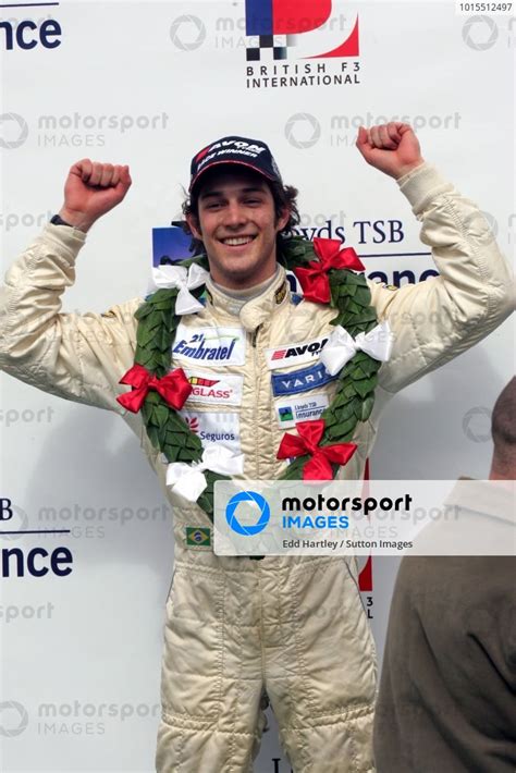 Race Winner Bruno Senna Bra Raikkonen Robertson Racing On The Race