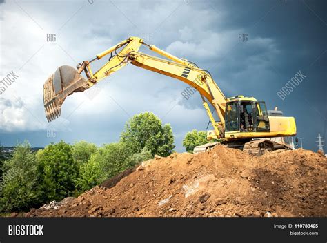 Backhoe Industrial Image And Photo Free Trial Bigstock