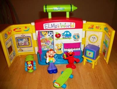 ELMO'S WORLD Talking Playset w/ Original Box Mr. Noodle Elmo & More! *EUC* | #371844923