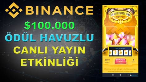 Binance Canlı Yayın Etkinliği ile Bedava Kripto Para Kazanma 100 000