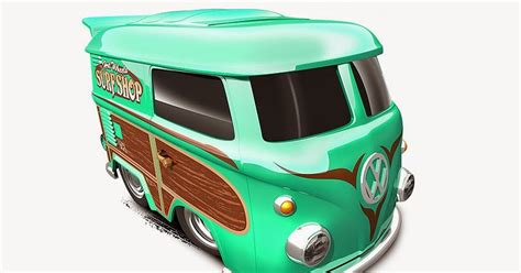 T Hunted As ilustrações dos carros do lote A de da Hot Wheels