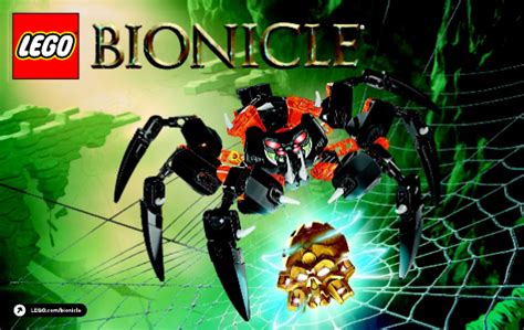 Handleiding Lego Set Bionicle Heerser Over De Schedelspinnen