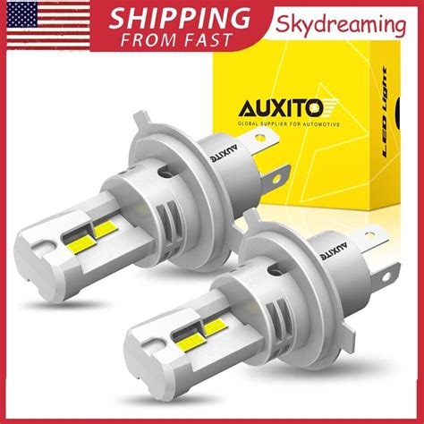 AUXITO H4 9003 LED Headlight High Low Beam Bright Bulbs Kit 200W HID