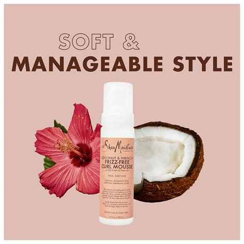 Sheamoisture Curl Mousse For Frizz Control Coconut And Hibiscus With