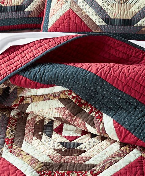 Martha Stewart Collection Artisan Patchwork King Quilt Created For