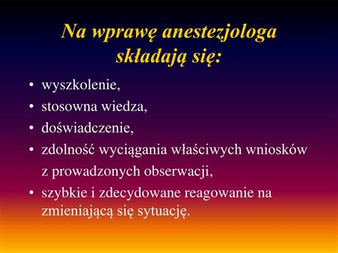 Ppt Bezpiecze Stwo Znieczulenia Powik Ania Znieczulenia Powerpoint