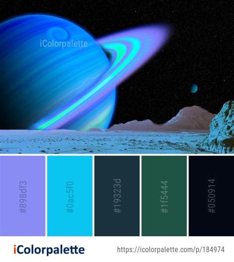 An Image Of The Planets In Color Palette