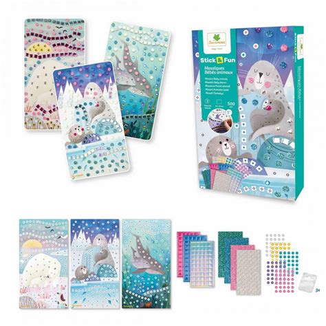 Au Sycomore Stick N Fun Mosaiques Bebe Animaux Dessin Et Peinture