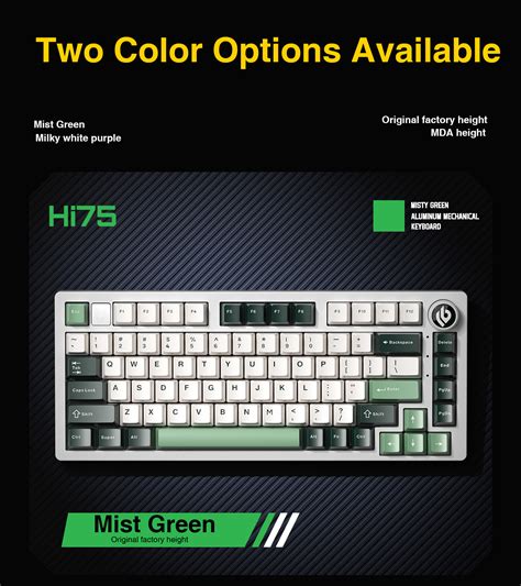 AULA LEOBOG Hi75 75 Mechanical Keyboard 81 Keys Wired Hot Swap RGB