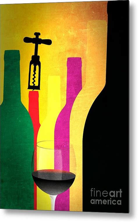 Abstract Wine Bottle Paintings