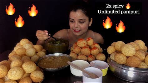 Eating Unlimited 2x Spicypanipuri Challenge Panipuri Eating Challenge