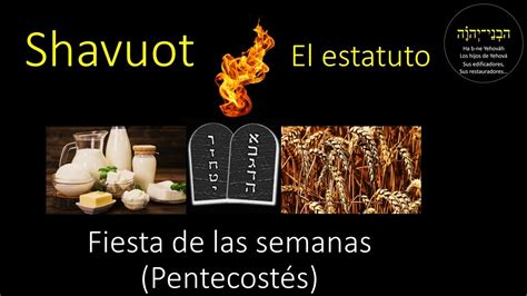 Shavuot Fiesta De Las Semanas Pentecostés Youtube