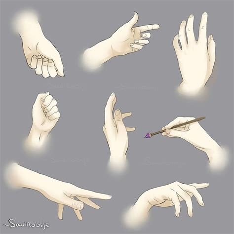 Hands Poses Reference sheet by Saviroosje on DeviantArt | Pose ...