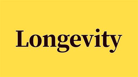 Longevity Pronunciation Youtube