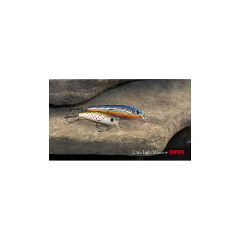 Τεχνητό Δόλωμα Rapala Ultra Light Minnow Χρώμα Sb