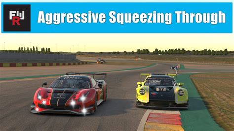 Aggressive Squeezing Through Fanatec GT3 Challenge MotorLand Aragón