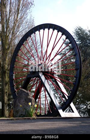 colliery wheel miners welfare park bedworth warwickshire england