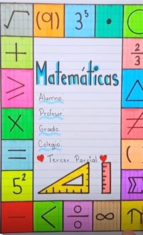 portada de matemáticas fácil y rápido en 2024 Dibujos para