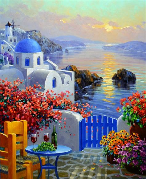 Pin By Sandra Regina Arienzo On Inspiration Greece Painting