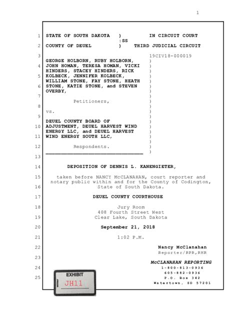 Fillable Online Puc Sd 1 STATE OF SOUTH DAKOTA IN CIRCUIT COURT Fax