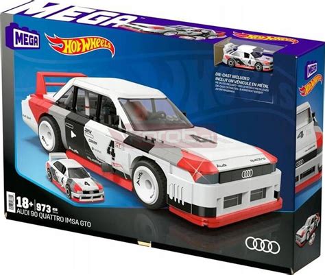 Klocki Mega Hot Wheels Audi Quattro Imsa Gto Kolekcjonerski Pojazd Autko Hry Zabawki
