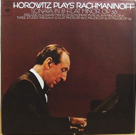 Horowitz Plays Rachmaninoff Cds And Vinyl