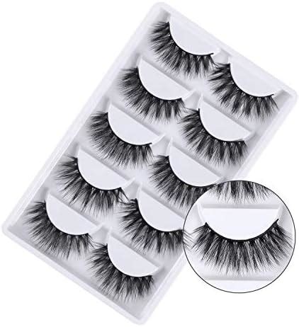 Amazon SEATTLE Eyelashes 5 Pairs Pack 3D Fake Eyelashes Mink Fur