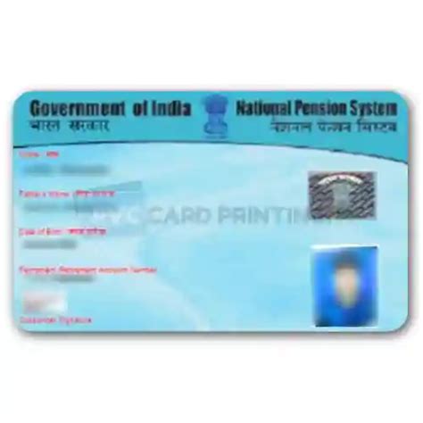 PRAN (Permanent Retirement Account Number) PVC ID Card