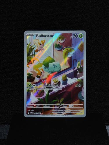 Bulbasaur Illustration Rare Holo Card Stellar Crow Pokemon