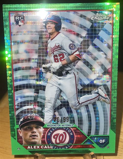 Topps Chrome Green Sonar Refractor Alex Call Rc For