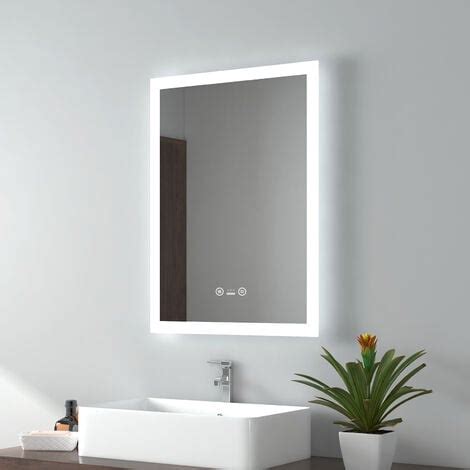 Emke Bathroom Led Mirror With Motion Sensor Led Illuminated Bathroom